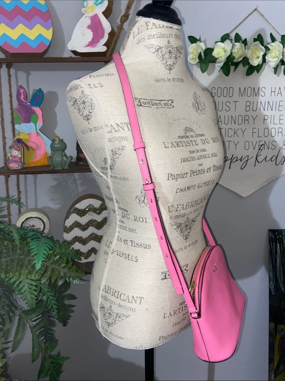 Kate Spade Schuyler Dome Hot Pink Crossbody Bag w/ Pink Dust Bag
